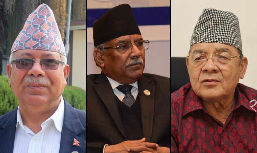 नेकपा स्थायी समिति बैठक अगाडी ओली इतर समुहको खुमलटार भेला