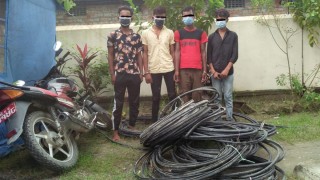 टेलिकमको तार चोरी आरोपमा ४ जना पक्राउ