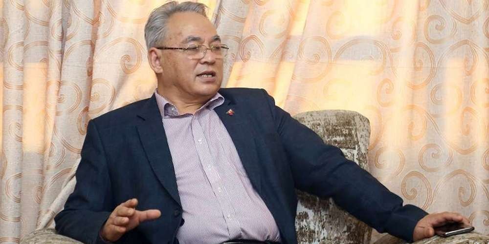 सशस्त्र प्रहरी भवन शिलन्यासका लागि गृहमन्त्री थापा छाङरुमा