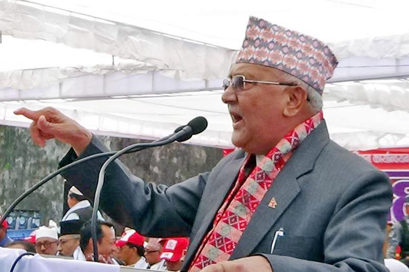 चौतारीमा बसेर अध्यक्ष भएँ भनेका थिए, निर्वाचन आयोगले खत्तम पार्दिएछ : प्रधानमन्त्री