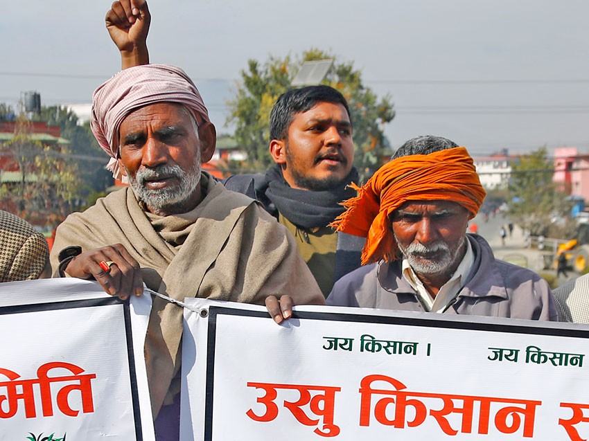 उखु किसानको आन्दोलन आजदेखि काठमाडौंमा