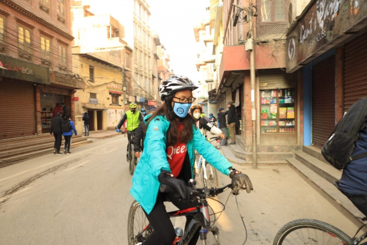 हेरौं  साइकल र्‍याली चार तस्बिरमा !