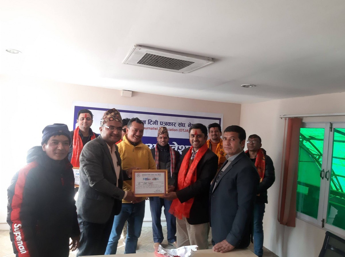 भण्डारीको नेतृत्वमा अनलाइन टीभी पत्रकार संघको नयाँ समिति गठन