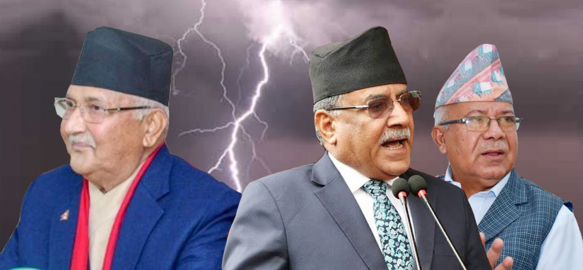 प्रचण्डले भविष्यवाणी गरेकै दिन एमालेमा विग्रह