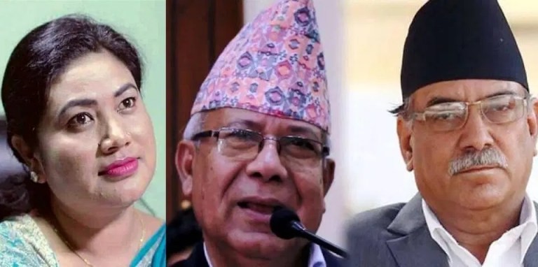 माधवलाई शान्ताको सुझाब, ‘प्रचण्डजस्तो घातक खेलाडीको साथ छोड्नुहोस्’