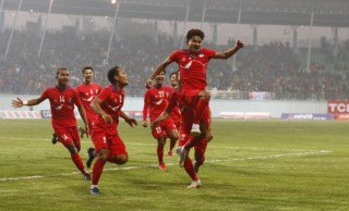 थ्री नेसन्स कपमा बंगलादेशविरुद्ध पहिलो हाफसम्म नेपाल दुई गोलले अघि