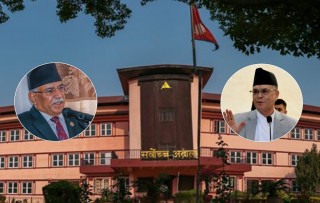 प्रचण्डको टाउकोमा सर्वाेच्चको घन