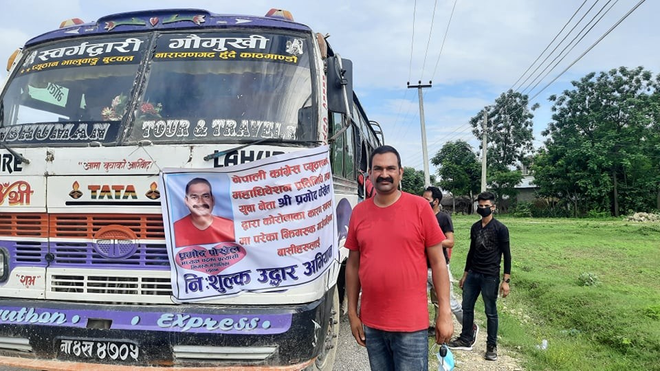 प्युठानका प्रमोद कोरोनालाई जितेपछि मजदुरहरुको उद्धारमा फेरि सक्रिय