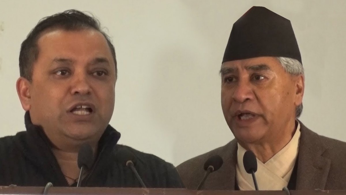 गगनको आग्रह– ‘बालुवाटारमा पार्टीको बैठक नराख्नुहोस्’, देउवाको जवाफ– ‘अबदेखि राख्दिन’