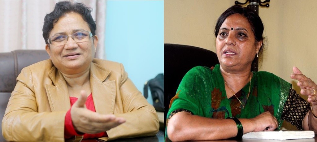 के पम्फा भुसाल र पुष्पा भुसाल नातेदार हुन् ?