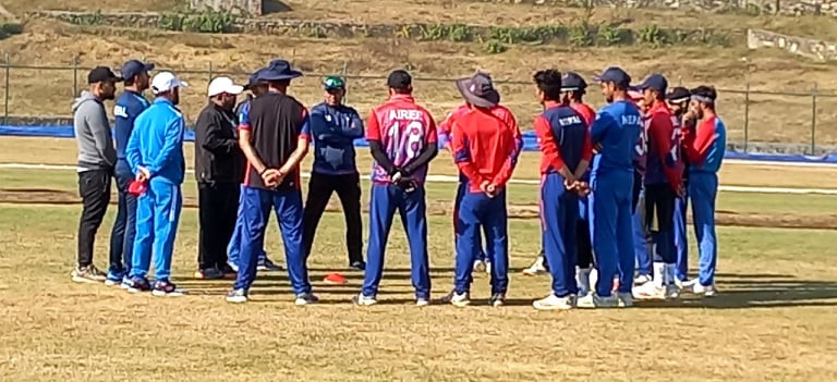 नेपाली राष्ट्रिय क्रिकेट टिमको बन्द प्रशिक्षण सुरु