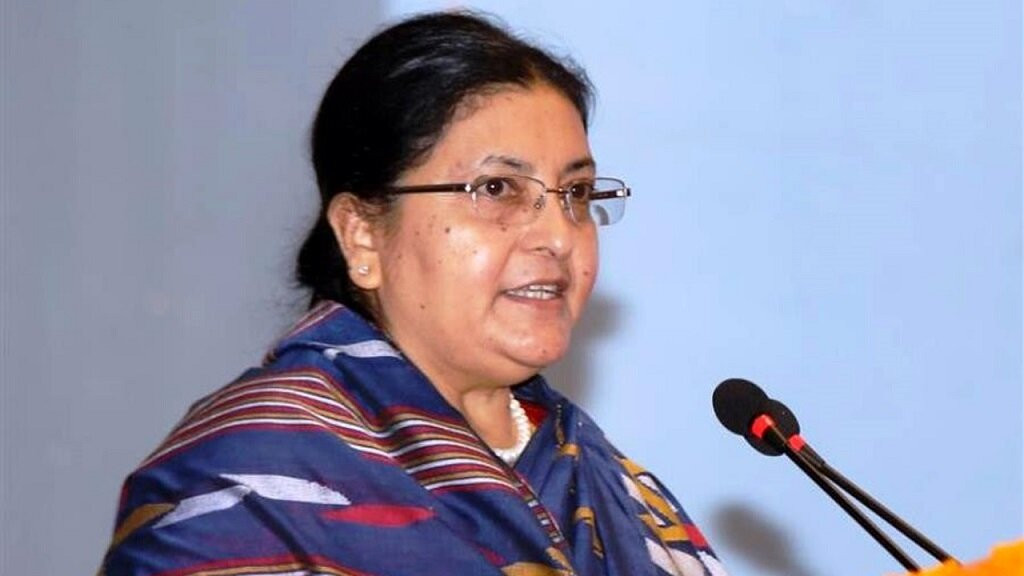 राष्ट्रपति भण्डारीले नीति तथा कार्यक्रम संसदमा पेस गर्दै