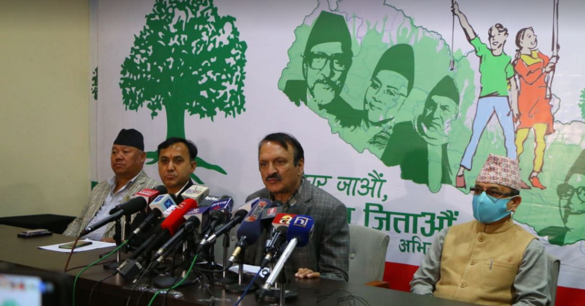 ओलीलाई कांग्रेसको जवाफ– हरियो रङमा आपत्ति भयो भने त सारा वनजंगल फाँड्नुपर्ने हुन्छ !