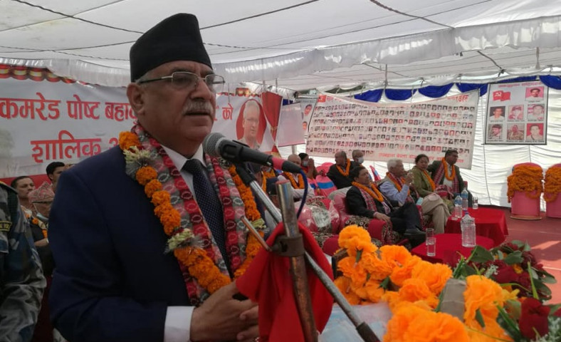 अहिले पनि ममाथि भौतिक रुपमा आक्रमण गर्ने षड्यन्त्र कायम छ : प्रचण्ड