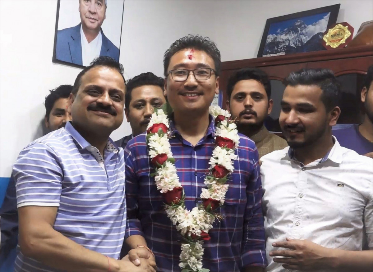 नेविसंघ सभापति दुजाङ शेर्पाद्वारा पदभार ग्रहण