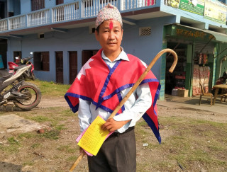 Dharan Mayor Sampang will sell his government vehicle to buy a roller 