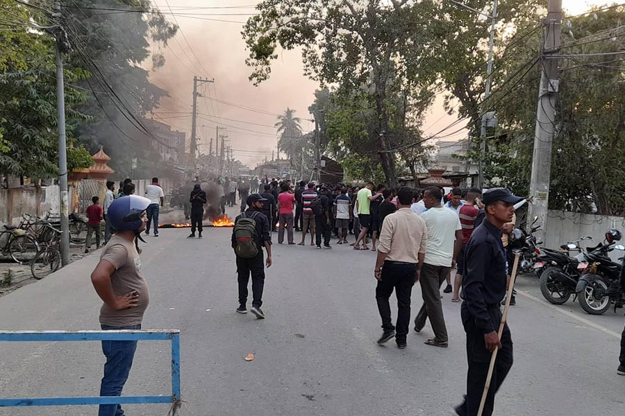 असईले अभद्र व्यवहार गरेको भन्दै म्यादी प्रहरी आन्दोलित