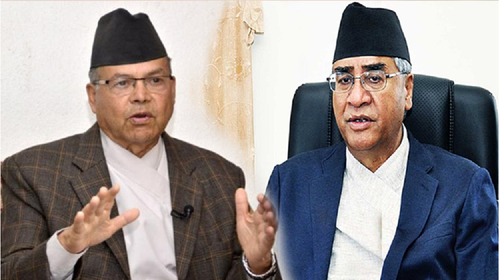 देउवालाई झलनाथको दबाब : मन्त्री फेर्ने पार्टीको निर्णयलाई तत्काल कार्यान्वयन गर्नुपर्छ