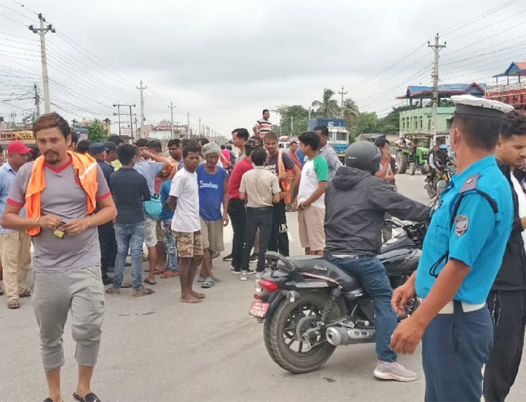 'Chakkajam' in Biratnagar over fuel price hike