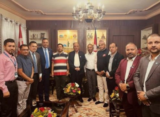 नागरिकता विधेयकबारे एनआरएन प्रतिनिधि मण्डलद्वारा प्रचण्डसँग छलफल