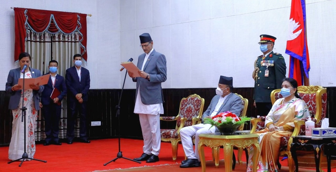 उपसभामुख भुसालले लिइन् शपथ