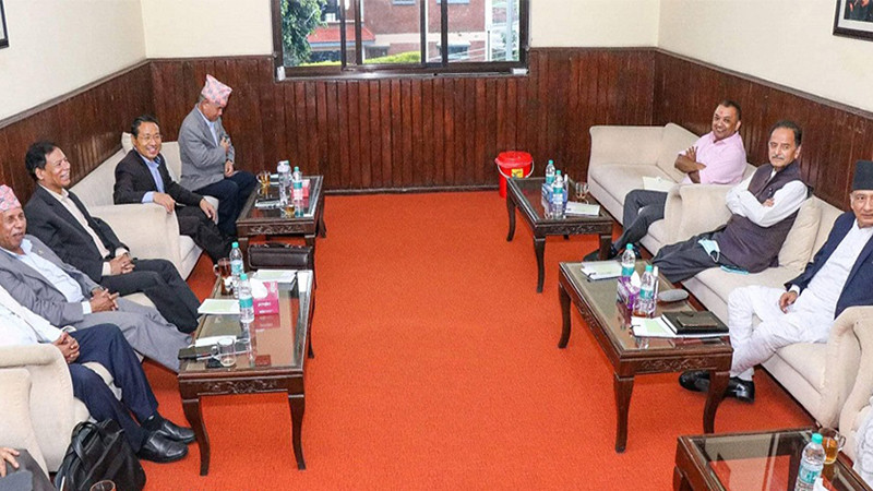 बालुवाटारमा सत्ता गठबन्धनको कार्यदल बैठक सुरु