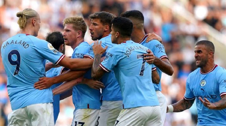 Manchester City drew 3-3 against Newcastle United