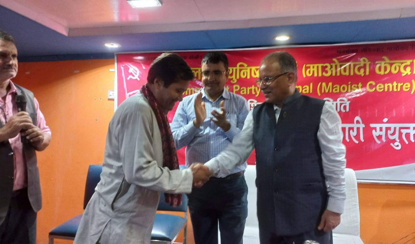 एमाले बेलडाँडी गाउँपालिका इन्चार्ज उपाध्याय माओवादीमा 