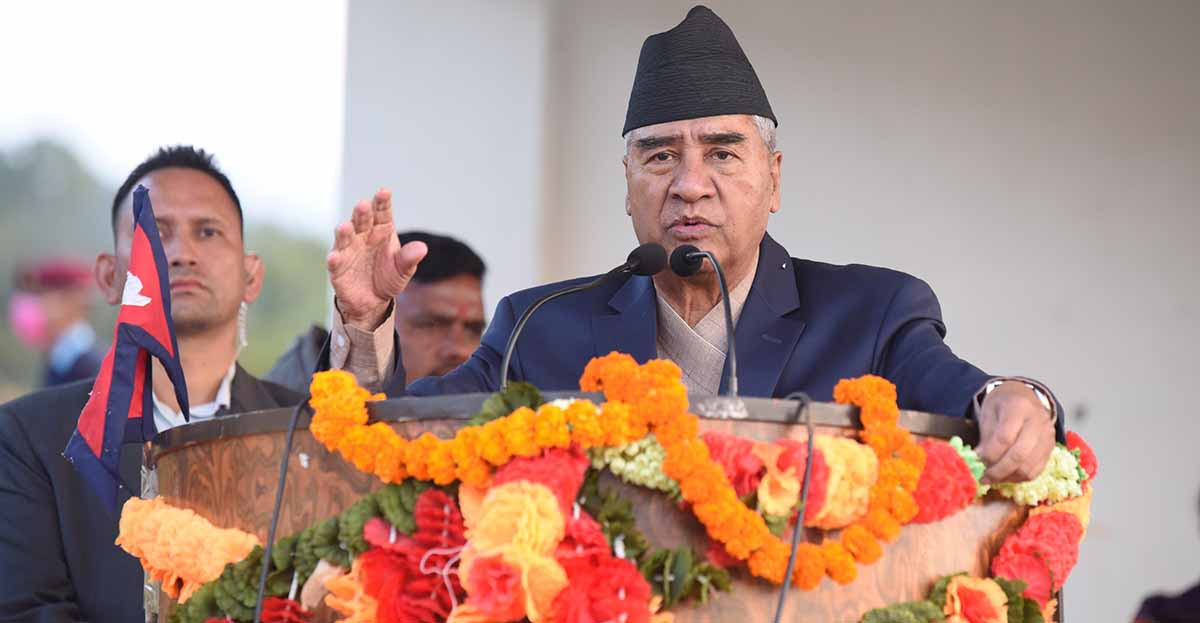 संविधान मिचिने खतरा बढेकाले गठबन्धन : प्रधानमन्त्री देउवा