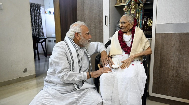 Indian PM Modi's mother dies at the age of 100