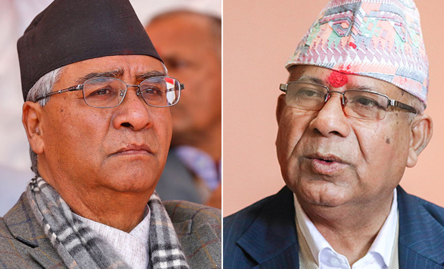 प्रधानमन्त्रीले विश्वासको मत लिनुअघि देउवा र माधव नेपालबीच भेटवार्ता