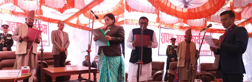 मधेस सरकारमा माओवादी सहभागी, दुई मन्त्रीले लिए शपथ