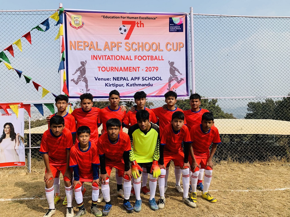 एपीएफ स्कुल कप आमन्त्रित फुटबल : सैनिक, ब्राईट होराईजन,  ल्याब्रेटोरी माध्यमिक विद्यालय विजयी