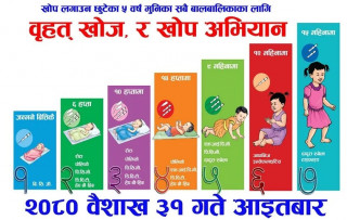 आज बृहत् खोप अभियान, देशैभरि खोप लगाइँदै