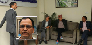 एनआरएनए अध्यक्ष आरके शर्मासहितका अभियन्ताहरु कार्यलयमै कुटिए