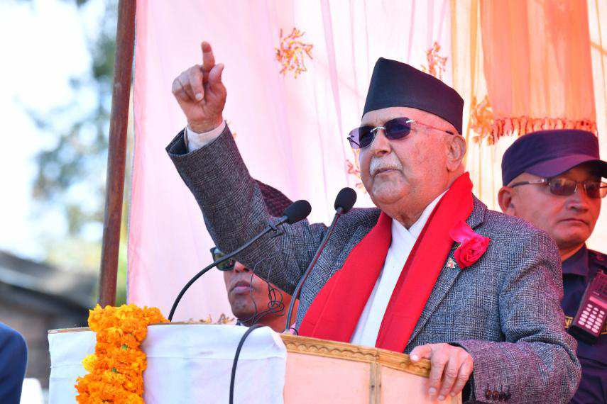 एमालेले सरकार छोडेपछि मुलुकमा अराजकता फैलियो : ओली