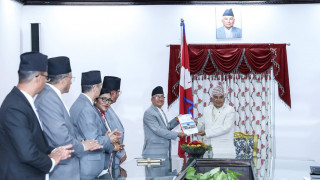 राष्ट्रपति पौडेलसमक्ष उपनिर्वाचनको प्रतिवेदन पेश