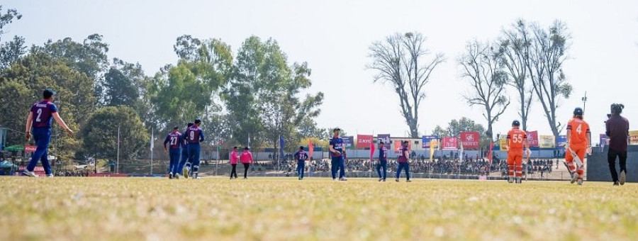 नेदरल्यान्ड्सद्वारा नेपाललाई १ सय ८५ रनको बलियो लक्ष्य प्रस्तुत