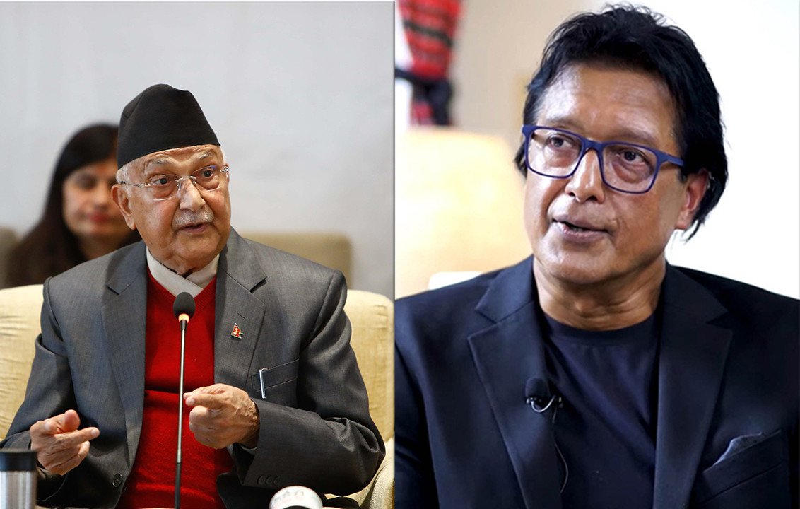 एमाले अध्यक्ष ओली र अभिनेता राजेश हमालबीच सिनेमा संवाद हुने