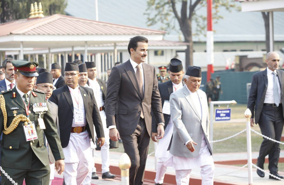 कतारका राजा अमिर शेख थानी स्वदेश फिर्ता