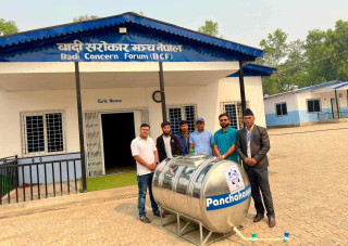 नेपाल लाइफद्वारा वाल आश्रमलाई पिउने पानी टंकि सहयोग
