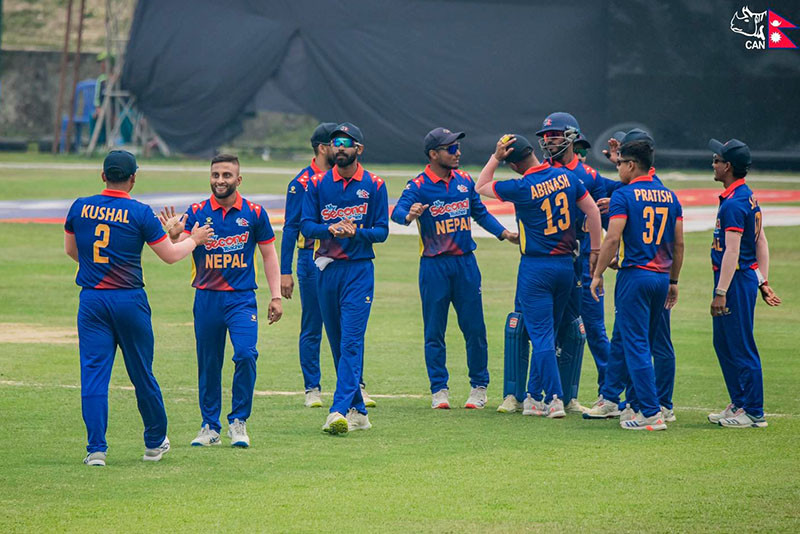 टी–२० श्रृंखलामा अन्तर्गत अन्तिम खेलमा नेपालको शानदार प्रदर्शन, वेस्ट इन्डिज ‘ए’६ विकेटले पराजित