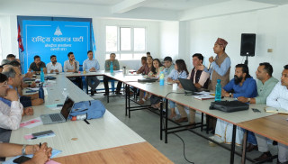 राष्ट्रिय स्वतन्त्र पार्टीको बन्द कार्यशाला आजपनि जारी