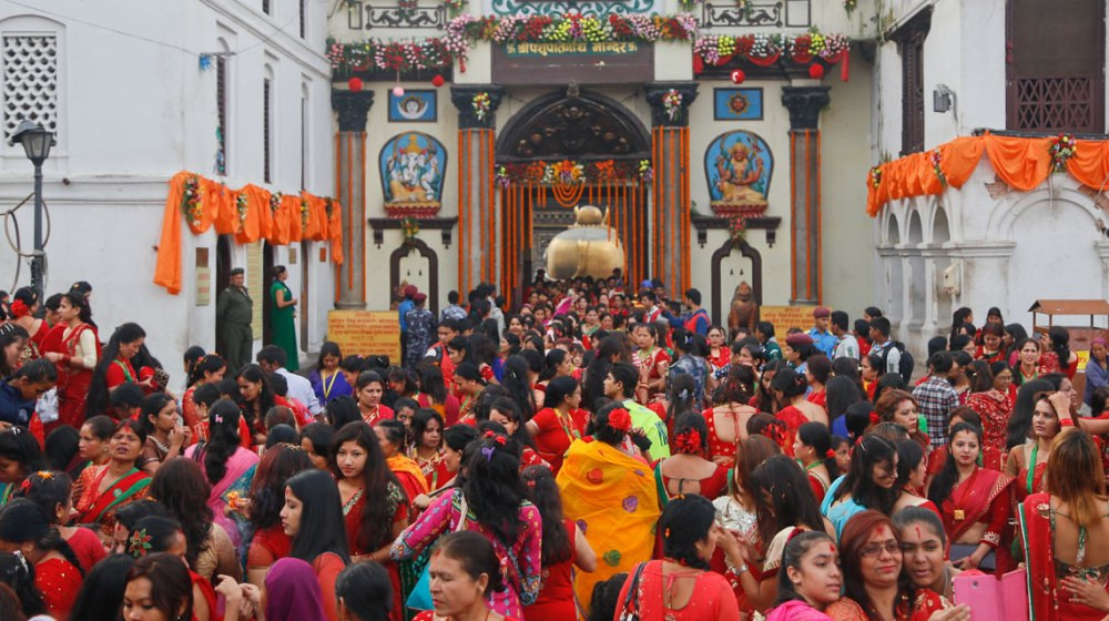 पशुपतिमा तिजको तयारी पुरा,  बिहान ३ बजेबाट चारैवटा ढोका खुला गरिने