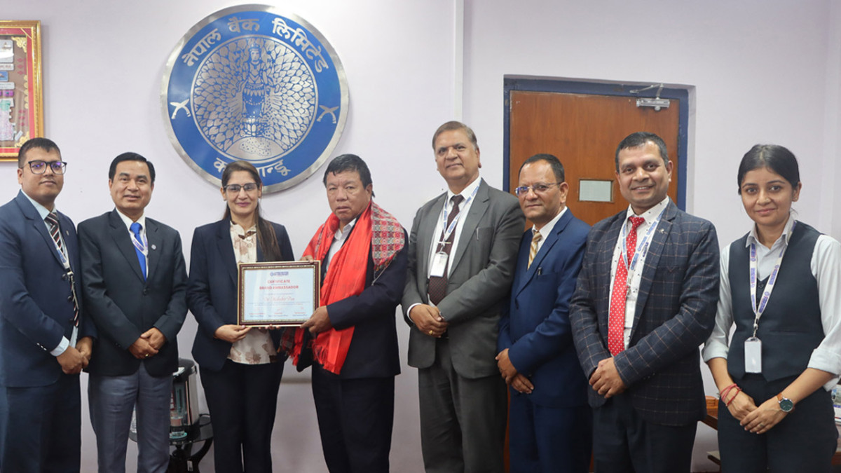 नेपाल बैंक लिमिटेडको ब्राण्ड एम्बास्डरमा डा. महावीर पुनकोे निरन्तरता