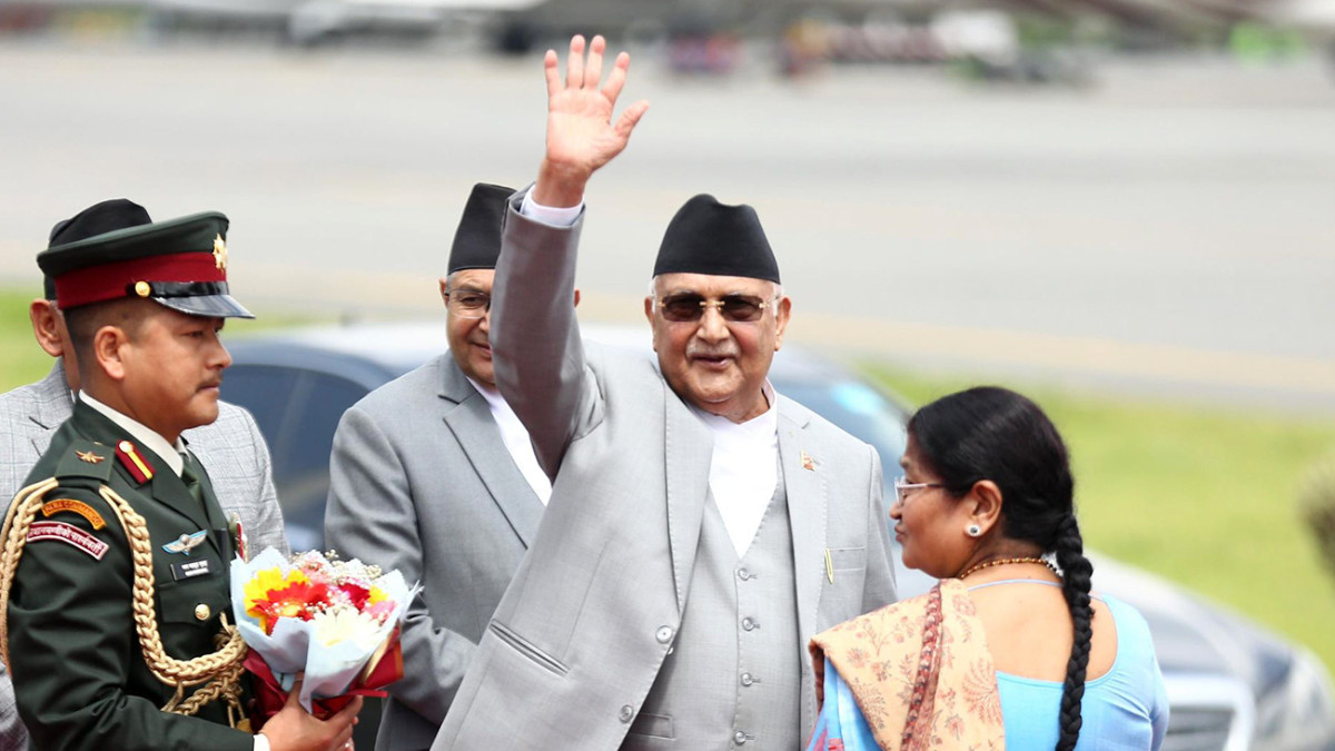 प्रधानमन्त्री ओली आज स्वदेश फर्किँदै