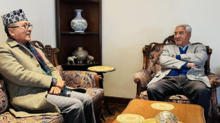 कांग्रेस सभापति देउवा र राप्रपा अध्यक्ष लिङ्देनबीच  बुढानीलकण्ठमा भेटवार्ता