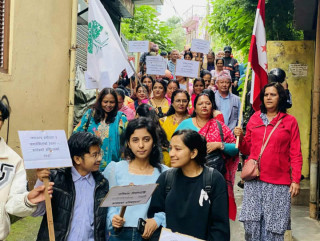 जेन्जीलाई अगाडि सारेर पाल्पामा कांग्रेसको मौन जुलुस