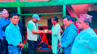भोटेकोशी बाढी पीडित पाल्पालीको दुःखमा काङ्ग्रेसको साथ